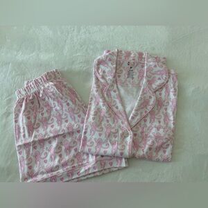 Roller Rabbit Pink Monkey Print Pajama Set